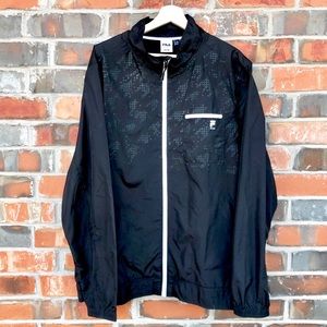 90s FILAS Sport Golf Full Zip Windbreaker Jacket